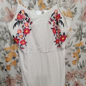 Plus size white dress